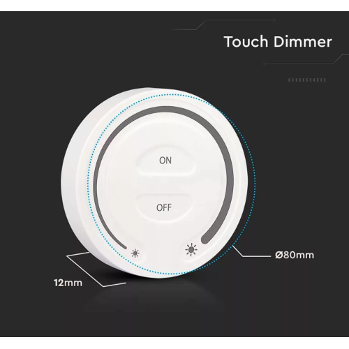Dimmer digital alb, V-TAC