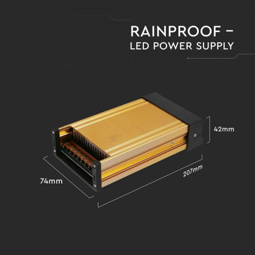 Transformator LED IP45 150W 12.5A, V-TAC