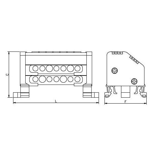 Distribuitor 2P 160A 2/8, Onka