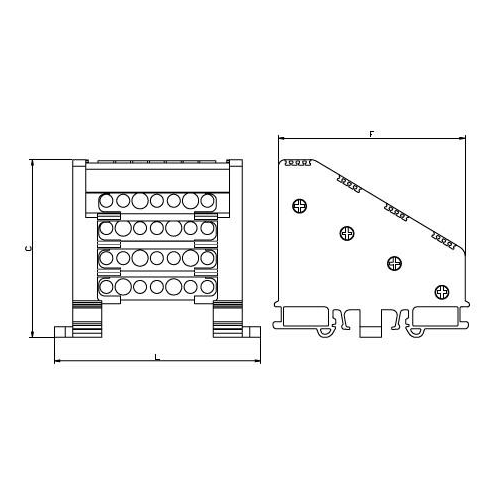 Distribuitor 4P 160A 2/8, Onka