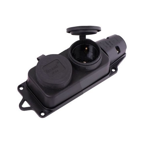 Priza cu capac 2P IP44 16A, Lezard