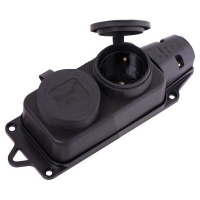 Priza cu capac 2P IP44 16A, Lezard