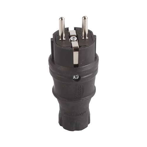 Stecher schuko cauciuc IP44 16A, Mutlusan
