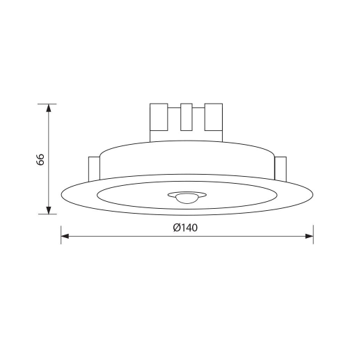 Aplica LED cu senzor de miscare Dion 11W, Vivalux