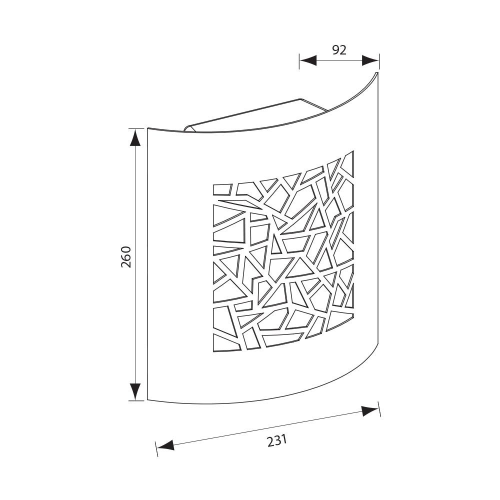 Aplica LED Luxor/sq E27, Vivalux