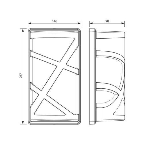Aplica LED Maui E27 maro, Vivalux