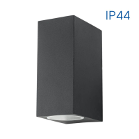 Aplica LED Porto/sq 2xGU10 negru, Vivalux