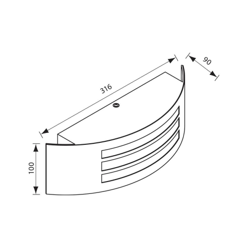 Aplica LED Sydney E27 nichel, Vivalux