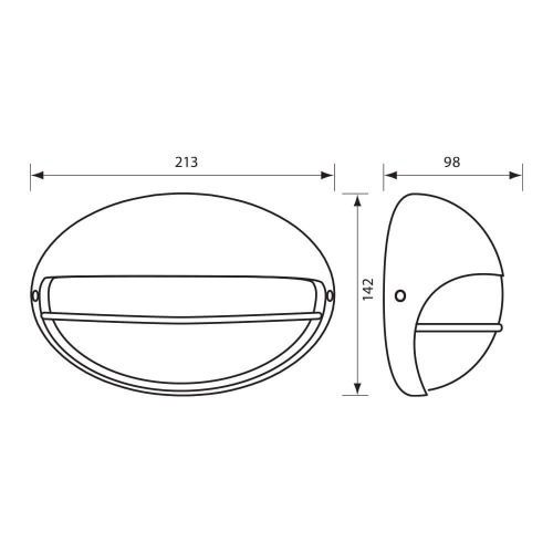 Aplica LED Petra E27 negru, Vivalux