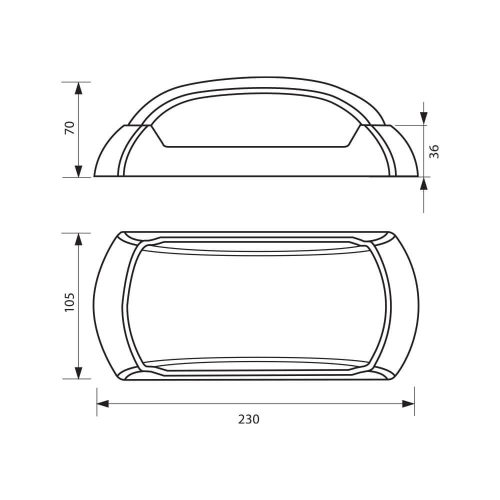 Aplica LED Capri 12W negru, Vivalux