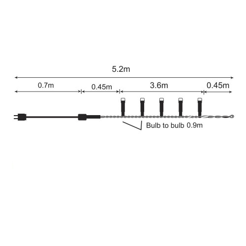 Ghirlanda Swing-L 5xE27, Vivalux