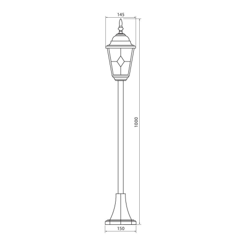 Lampa de gradina Murano E27, Vivalux
