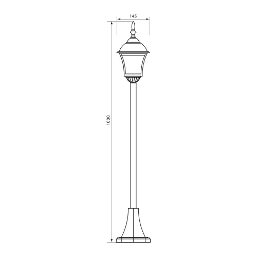 Lampa de gradina Sofia E27 bronz antic, Vivalux
