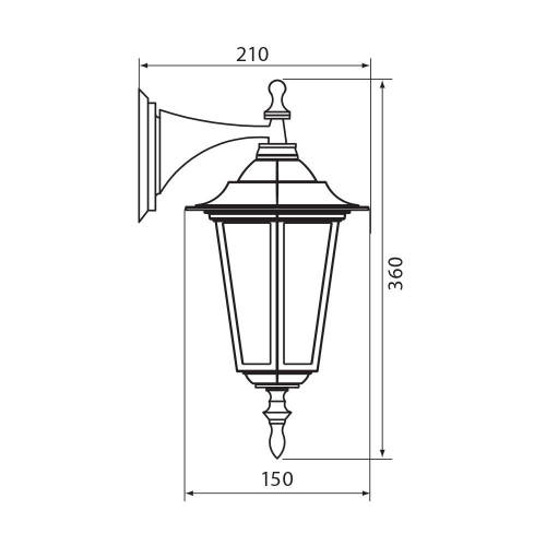 Aplica Maribor WD E27 bronz antic, Vivalux