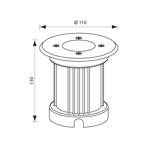 Spot LED incastrat Oradea R GU10, Vivalux