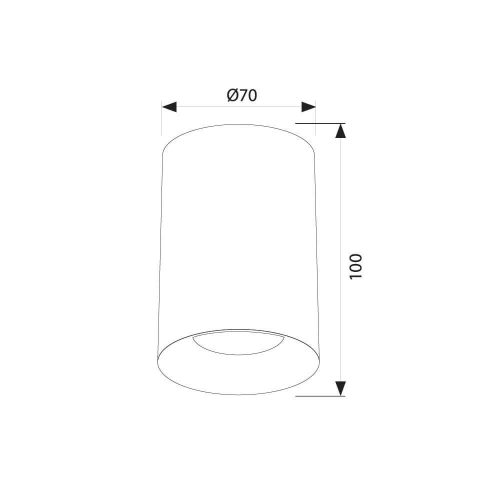 Spot Nevils GU10 alb, Vivalux