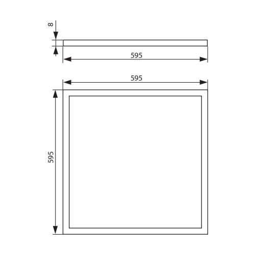 Panou LED Axel 40W 4000k alb, Vivalux