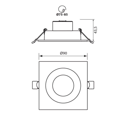 Spot LED Horn 5W 3000K, Vivalux