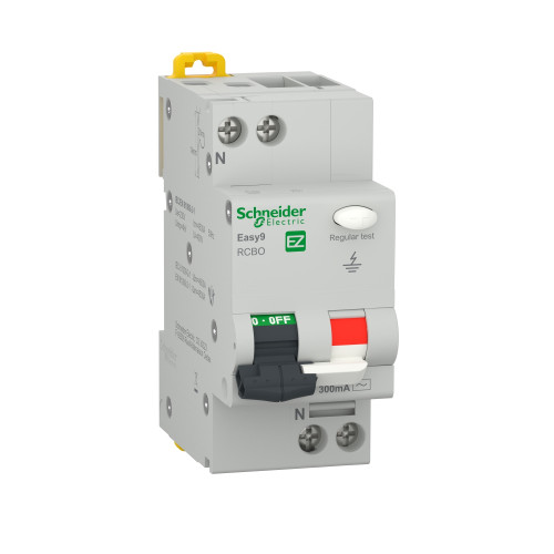 Siguranta Diferentiala RCBO 1P+N 4500 AC 300mA C 10A Schneider Easy9