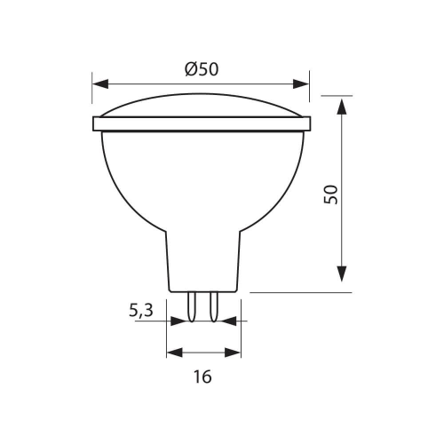 Bec LED Xard 5W G5.3 3000K, Vivalux
