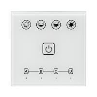 Dimmer tactil smart perete 4 zone, UltraLux
