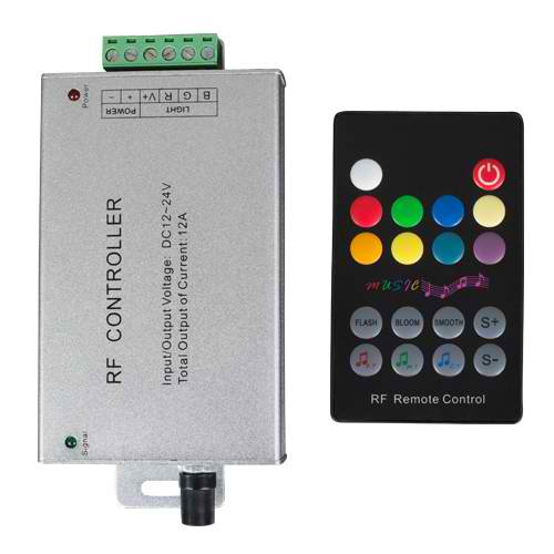 Controler RF muzical benzi LED RGB, UltraLux