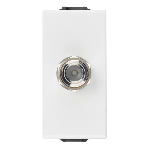 Priza TV tip F Neve Up alb, Vimar