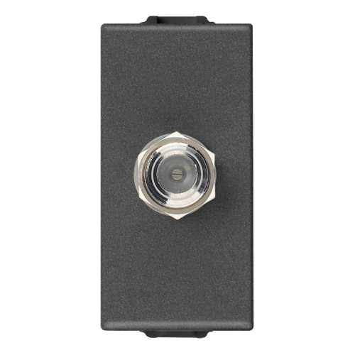 Priza TV tip F Neve Up carbon mat, Vimar