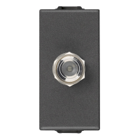 Priza TV tip F Neve Up carbon mat, Vimar