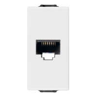 Priza RJ45 cat5e UTP Neve Up alb, Vimar