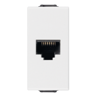 Priza RJ45 cat6 FTP Neve Up alb, Vimar