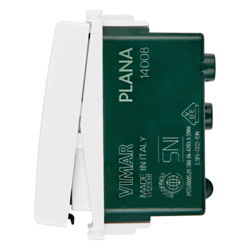 Intrerupator cu revenire Plana alb 1M 10A, Vimar