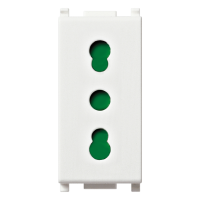 Priza standard italiana Plana alb 1M 16A, Vimar