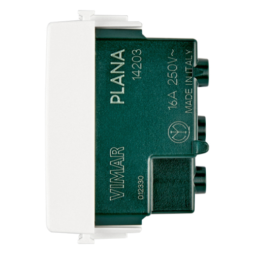 Priza standard italiana Plana alb 1M 16A, Vimar
