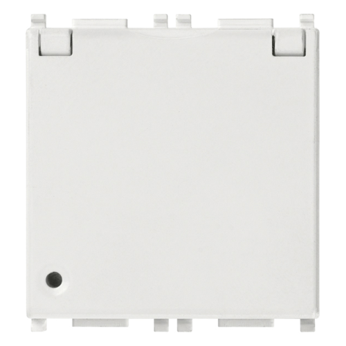Priza schuko cu capac Plana alb 2M 16A, Vimar