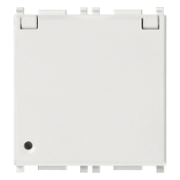 Priza schuko cu capac Plana alb 2M 16A, Vimar