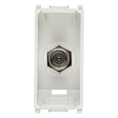 Priza TV mama tip F Plana alb 1M, Vimar