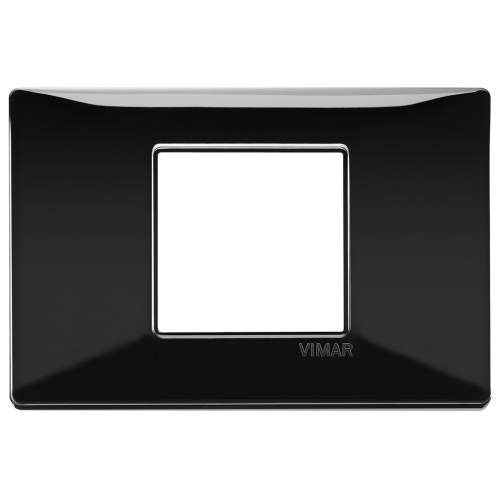 Rama Plana 2M (pentru suport 3M) negru, Vimar