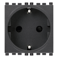 Priza schuko Arke gri antracit 2M 16A, Vimar