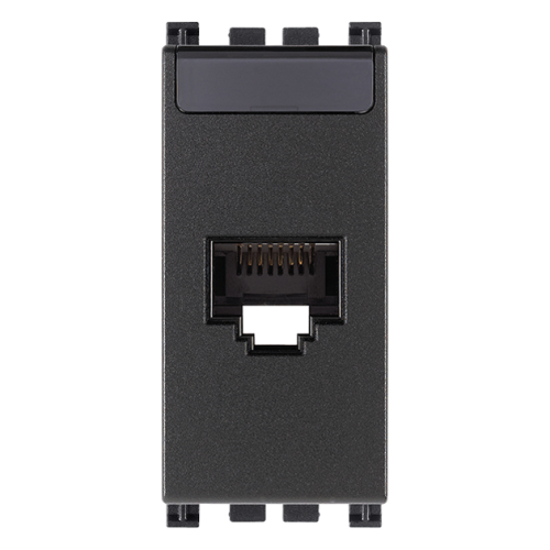 Priza RJ45 cat5e UTP Arke gri antracit 1M, Vimar