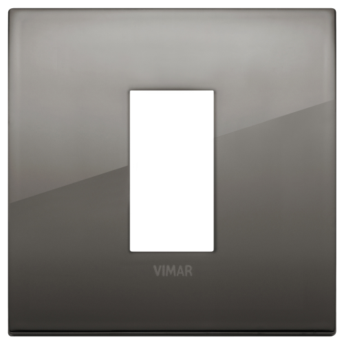 Rama Arke 1M metal negru chrome, Vimar