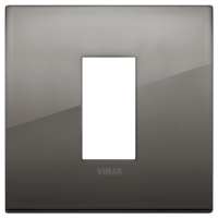 Rama Arke 1M metal negru chrome, Vimar