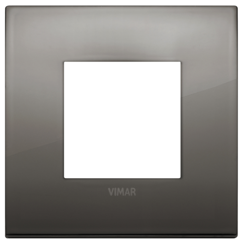 Rama Arke 2M metal negru crom, Vimar