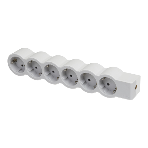 Bloc multipriza 6P alb-gri, Legrand
