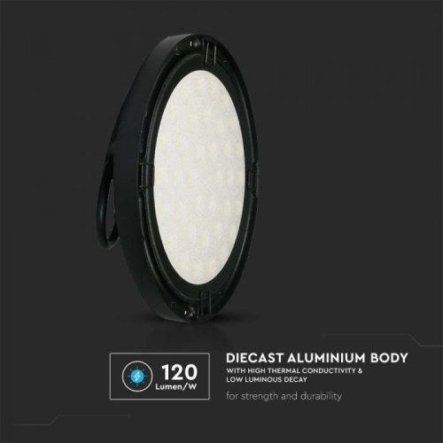 Lampa LED industriala highbay Ø310x88mm 200W 6500k, V-TAC