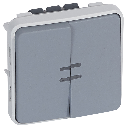 Intrerupator bidirectional + buton inversos Plexo 10A IP55, Legrand