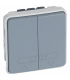 Buton dublu Plexo 10A IP55, Legrand