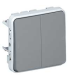 Buton dublu etans Plexo 10A IP55, Legrand