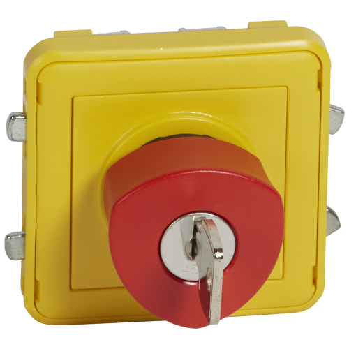 Buton STOP cu cheie Plexo 3A IP55, Legrand