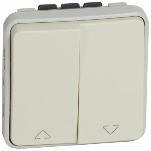 Intrerupator dublu pentru rulouri Plexo etans IP55 10A alb, Legrand